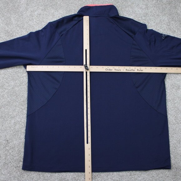 Callaway Sweatshirt Mens XL Blue/Pink Weather Series 1/4 Zip Golf L/S Pullover - Picture 11 of 14